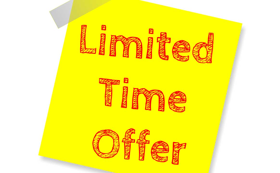 Fixeaza un termen limita la fiecare oferta si vei vedea cum creste conversia clientilor